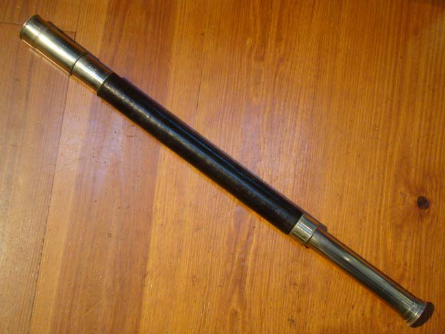 A fine high powered Telescope with nickel silver mounts by Ross of London circa 1880.